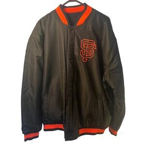 JH Designs, Vintage Reversible San Francisco Giants Jacket, Size 2XL